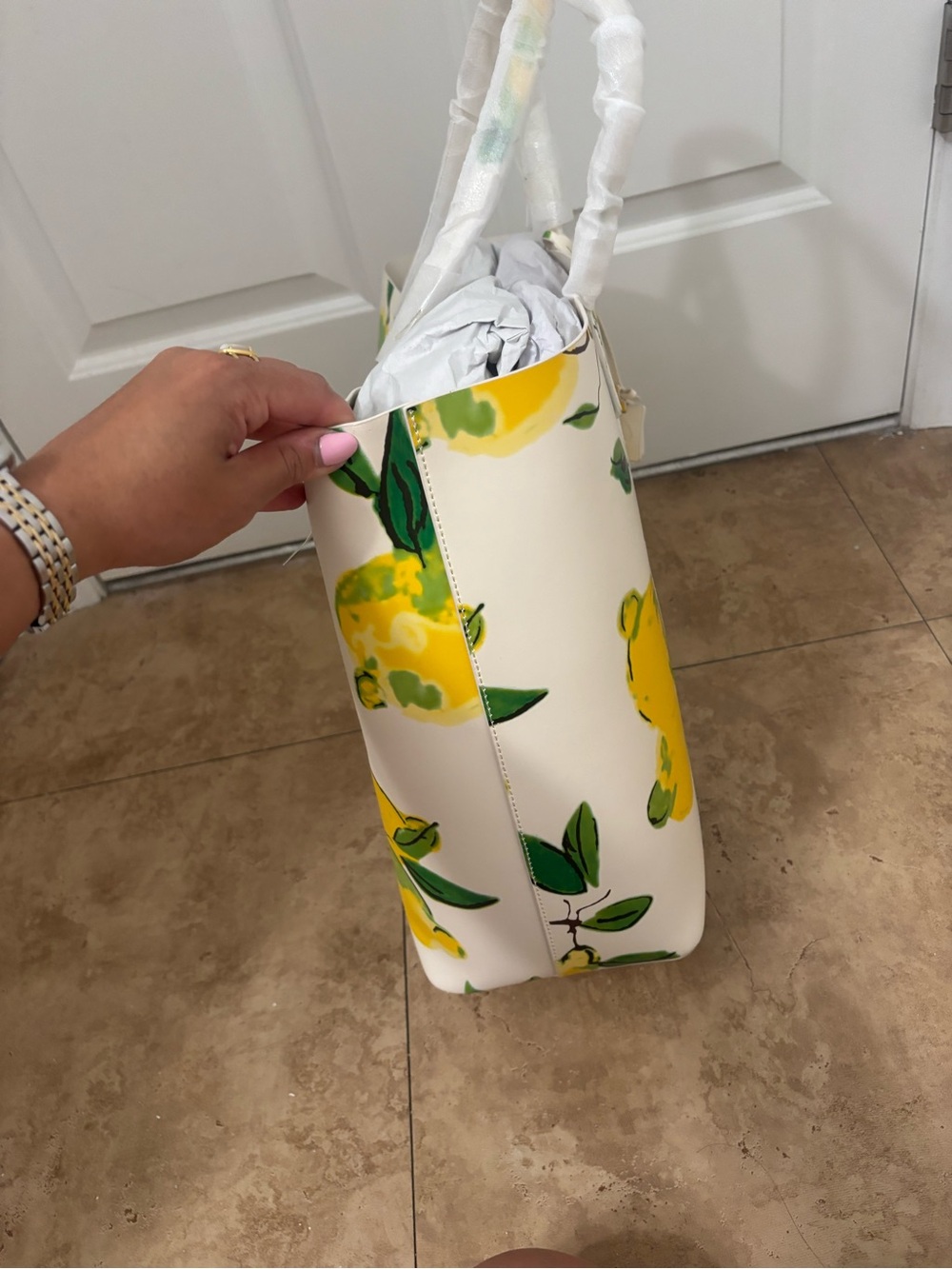 NWT Kate Spade Lemon Street Painterly Len Tote Bag - Picture 4 of 6
